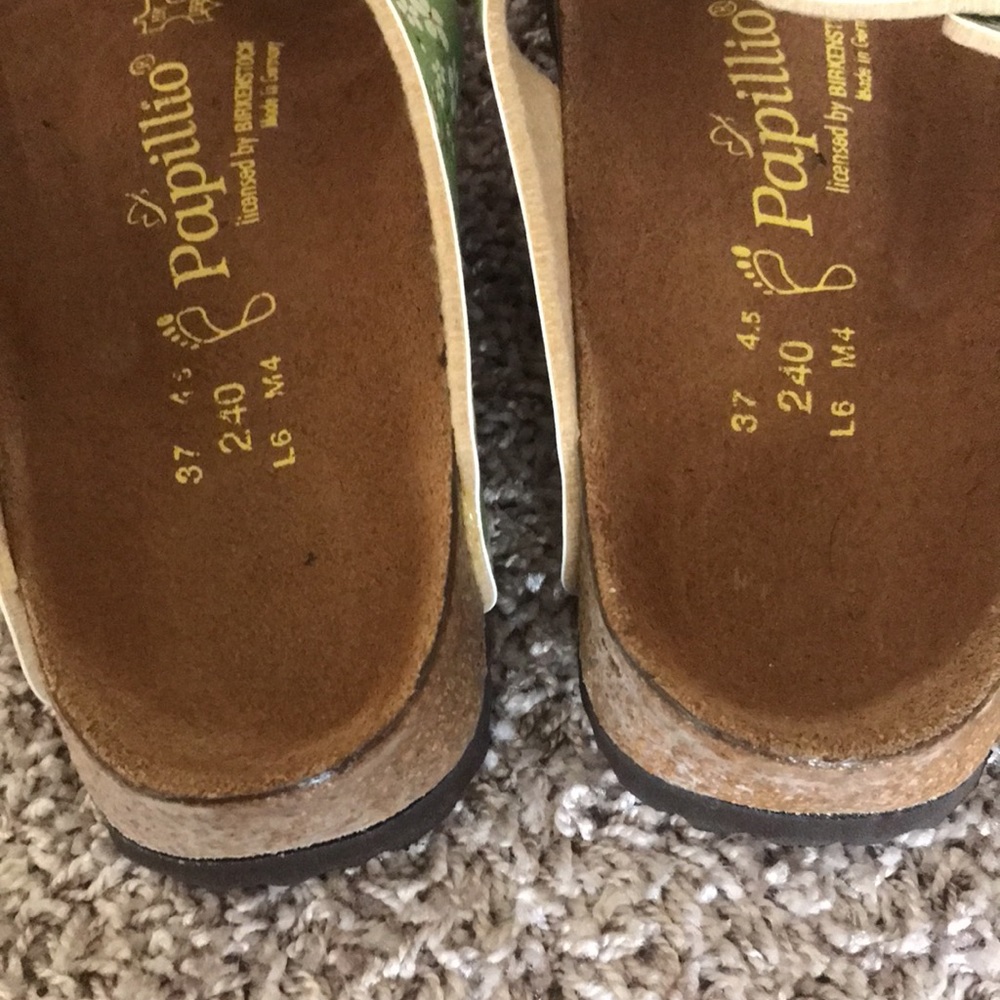 Green Floral Birkenstock Women's Sandals - Picture 9 of 9